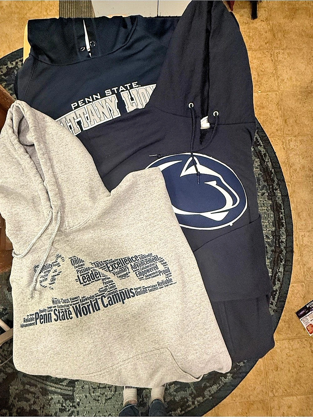 Bundle of 3 Penn State Nittany Lions hoodies